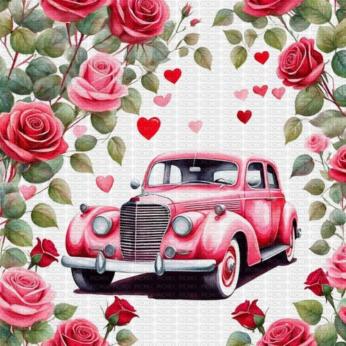 scrap background car valentine day springtimes - zadarmo png