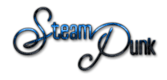 soave text steampunk blue - gratis png
