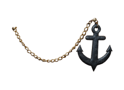 anchor on a chain - ilmainen png