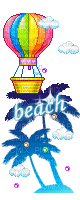 beach pixel cute - Бесплатный анимированный гифка