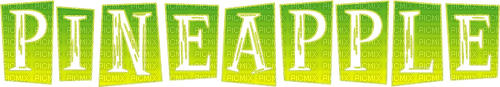 Pineapple Text - Bogusia - δωρεάν png