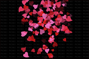 FALLLING PINK HEARTS - Free animated GIF