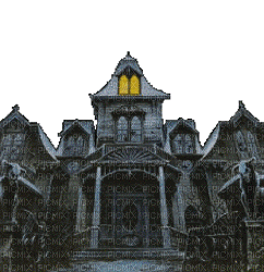 spooky house - GIF animado grátis