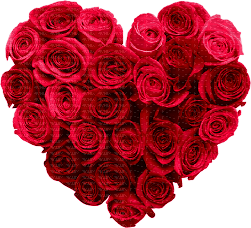Heart.Roses.Pink.Red - darmowe png