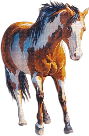 soave animals horse deco brown - Free PNG