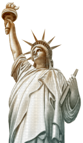 Patriotic.4th OfJuly.Scrap.Statue Of Liberty - png gratuito
