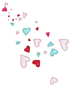 Kaz_Creations  Valentine Love Deco Hearts - png gratuito