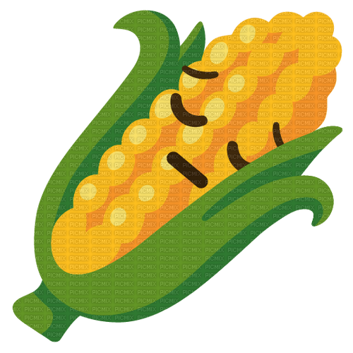 Emoji Kitchen pensive corn cob - zadarmo png