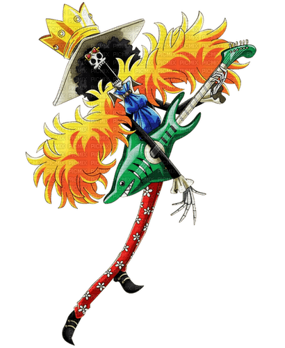 brook from one piece skeleton - безплатен png