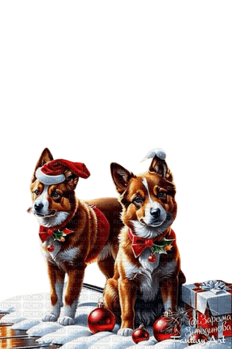 loly33 chien noël - δωρεάν png