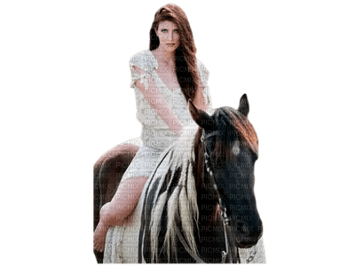 woman with horse bp - png gratis