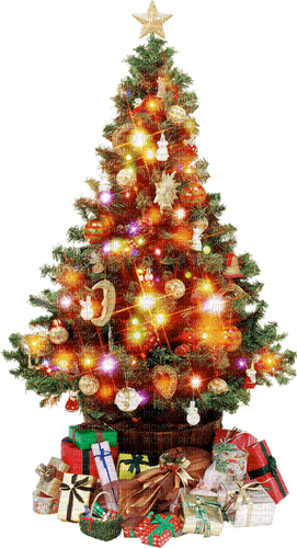Christmas tree sunshine3 - zdarma png