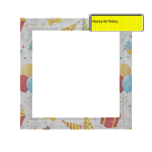 Small multicoloured frame - zdarma png