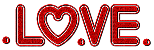 ♥❀❀❀❀ sm3 text love red word image - PNG gratuit