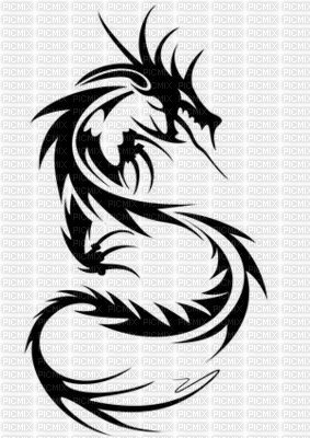 tribal dragon - PNG gratuit