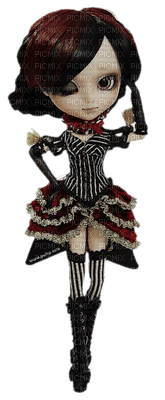 gothic doll girl - paintinglounge - gratis png