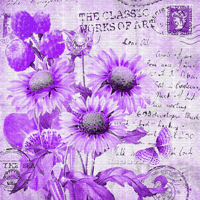 soave background animated postcard  purple - GIF animé gratuit