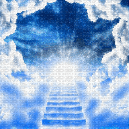 Animated.Heaven.Background.Blue - KittyKatLuv65 - GIF เคลื่อนไหวฟรี