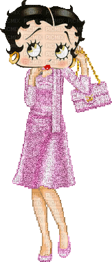 Betty Boop in Pink - Ilmainen animoitu GIF