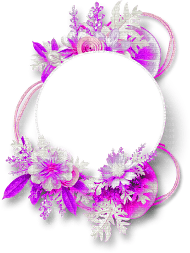floral frame - zadarmo png