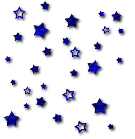 blue stars scrap - PNG gratuit