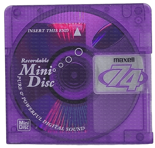 purple minidisc - 無料png