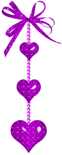 Hanging.Hearts.Purple - δωρεάν png