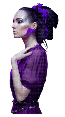 charmille _ femme en violet - darmowe png