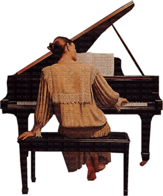 Kaz_Creations Woman Femme Piano - nemokama png