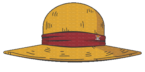 One Piece Hat - GIF animasi gratis