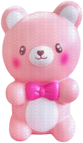 pink bear squishy - png gratis