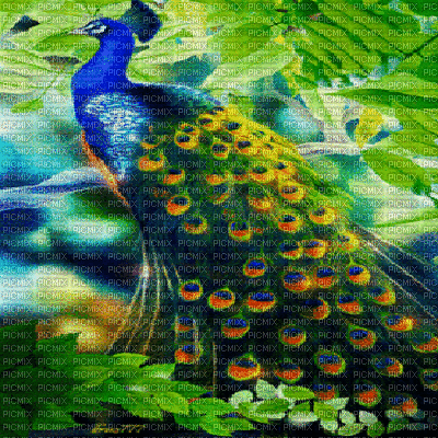 Peacock bp - Gratis animerad GIF