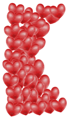 Kaz_Creations Valentine Deco Love  Hearts Red - ingyenes png