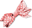 soave deco bow corner scrap pink - PNG gratuit
