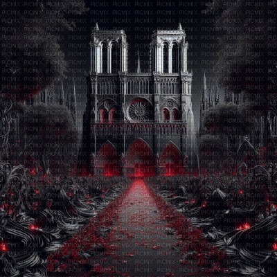 Gothic Notre Dame Cathedral - gratis png