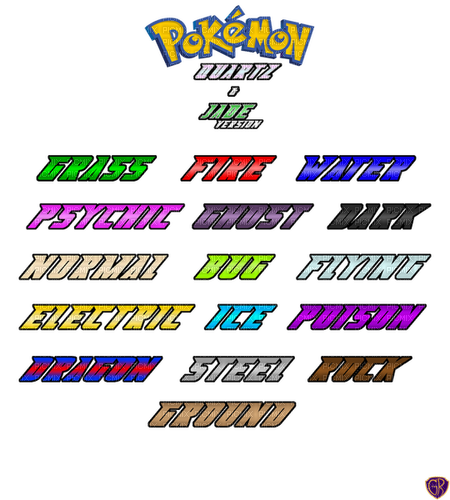 Pokemon Types - png ฟรี