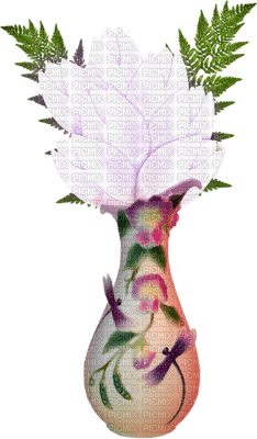 Kaz_Creations Deco Vase Flowers Plant Colours - безплатен png