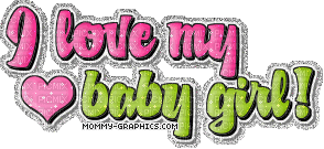 I love my babygirl - Animovaný GIF zadarmo
