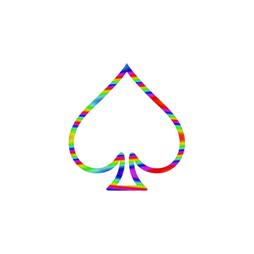 Rainbow spade - 無料png