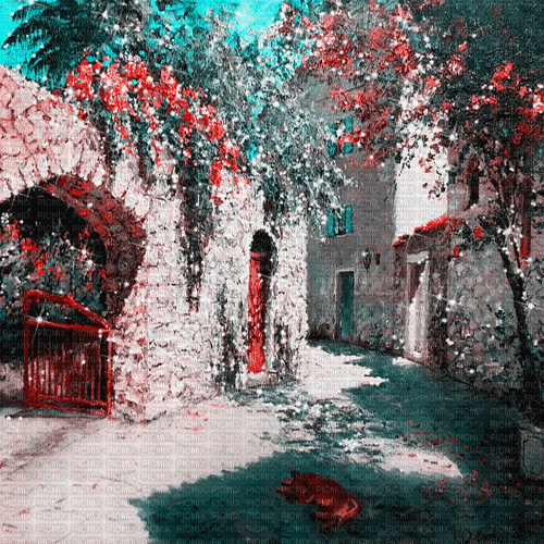 dolceluna vintage street background gif glitter - Безплатен анимиран GIF