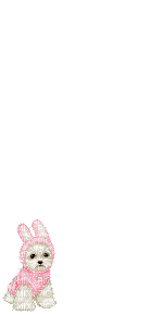 Poodle in a bunny costume - Zdarma animovaný GIF