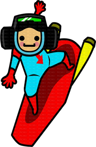 rhythm heaven airboarder - Free PNG