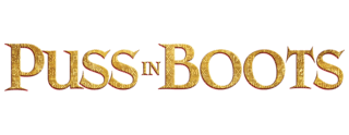 puss in boots text Logo disney - zdarma png