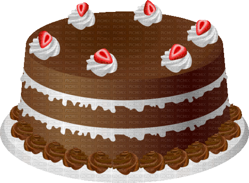 Cake. Birthday. Leila - Gratis geanimeerde GIF
