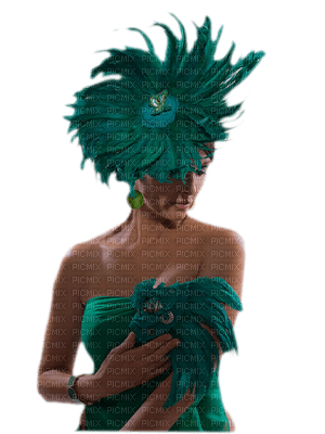 Kaz_Creations Woman Femme Teal Green - gratis png