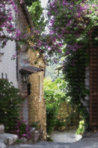 Vor dem Haus - 無料のアニメーション GIF