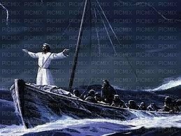 Jesus no barco - zdarma png