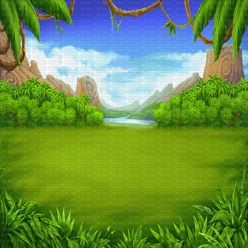 Y.A.M._Cartoons Landscape background - Free PNG
