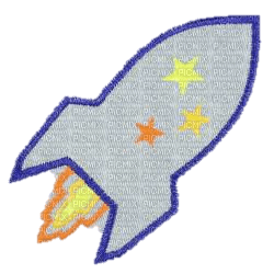 patch picture rocket - PNG gratuit