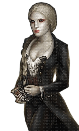Rena Vintage black Woman Frau Gothic - ücretsiz png